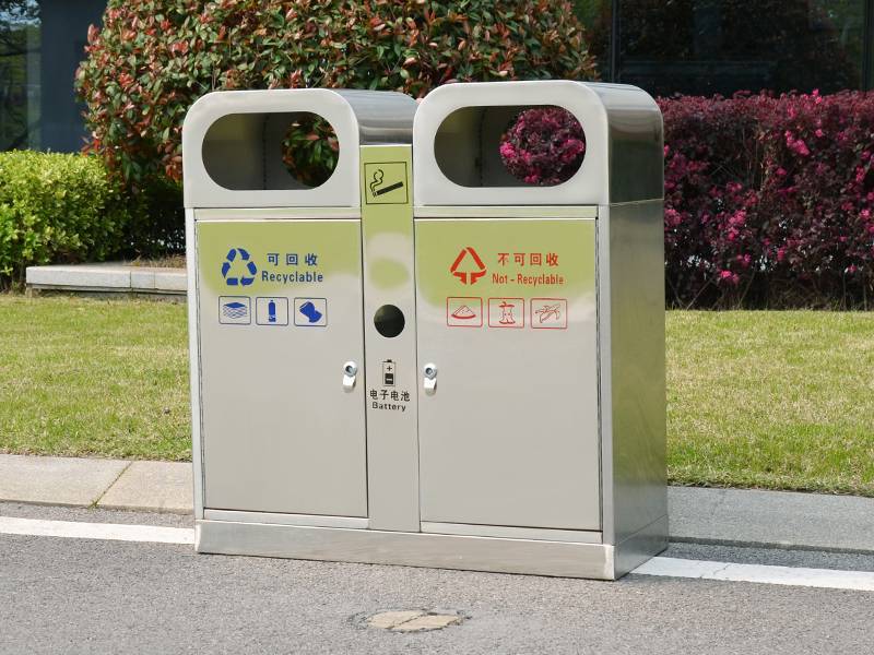 雙煙灰缸四分類垃圾桶